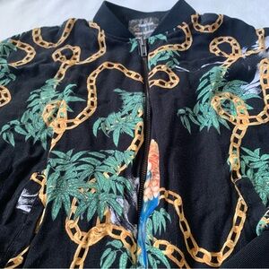 Urban Outfitters x Pomme Chan Jungle Print Bomber Jacket Size Small